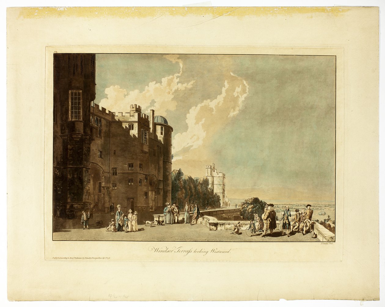 Windsor Terrace Nyugat felé néz alkotó: Paul Sandby