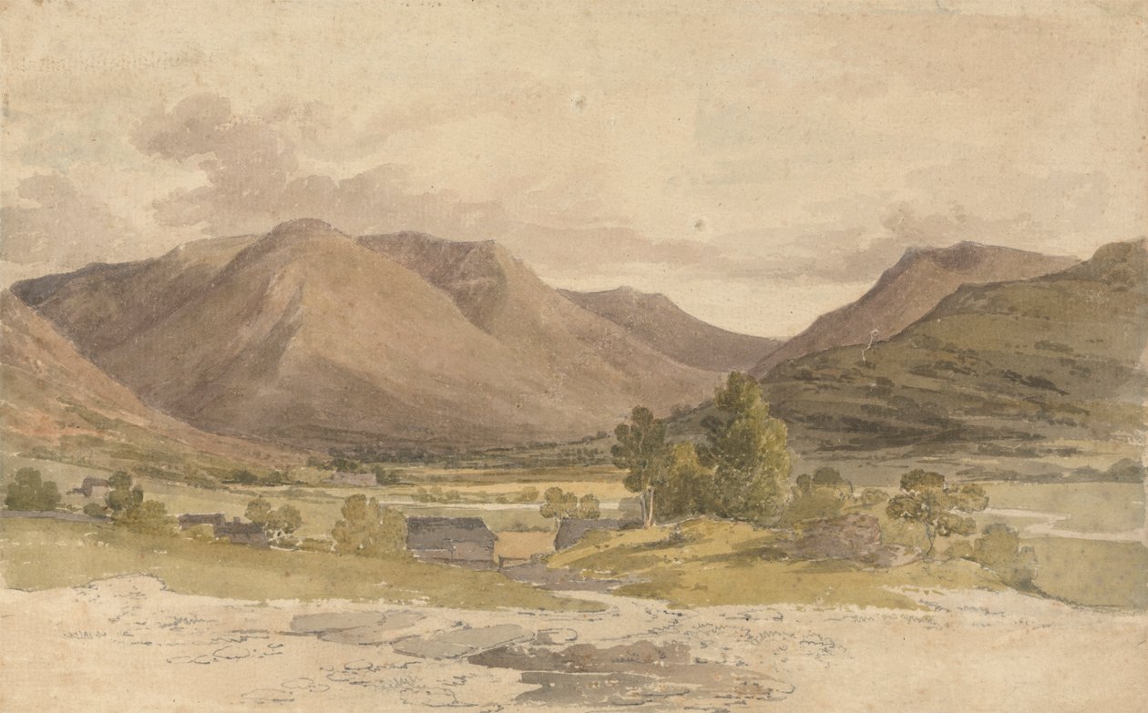 Kilátás a Side Farmra, Patterdale alkotó: Paul Sandby Munn