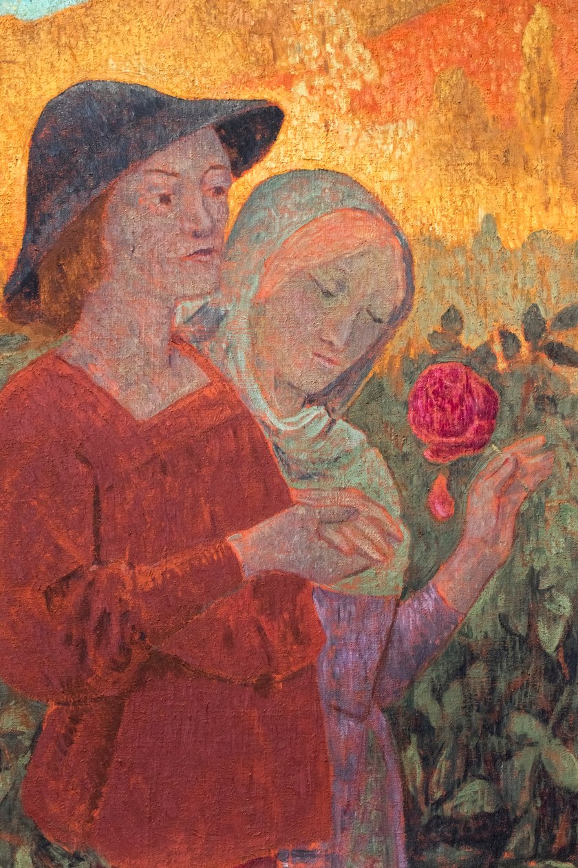 Mignonne, allons voir si la rose, részlet, 1910 körül (olaj, vászon) alkotó: Paul Serusier