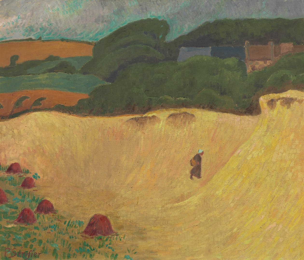 Les Grands Sables strandja a Le Pouldu strandon alkotó: Paul Sérusier