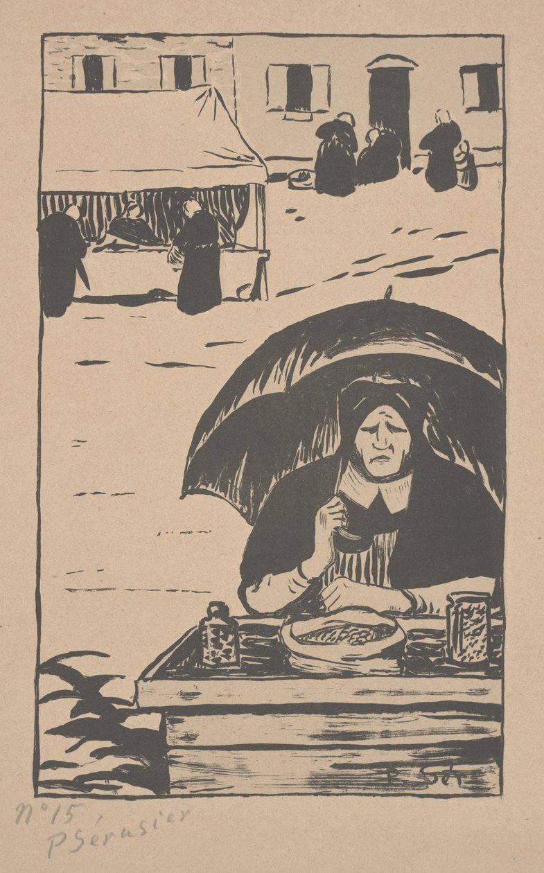 Az édességárus esernyővel alkotó: Paul Sérusier