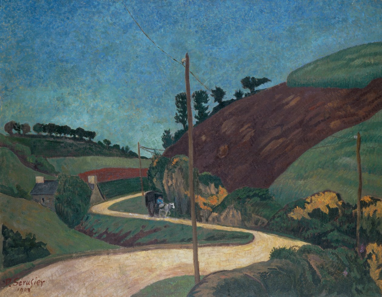 A Stagecoach út vidéken szekérrel alkotó: Paul Sérusier