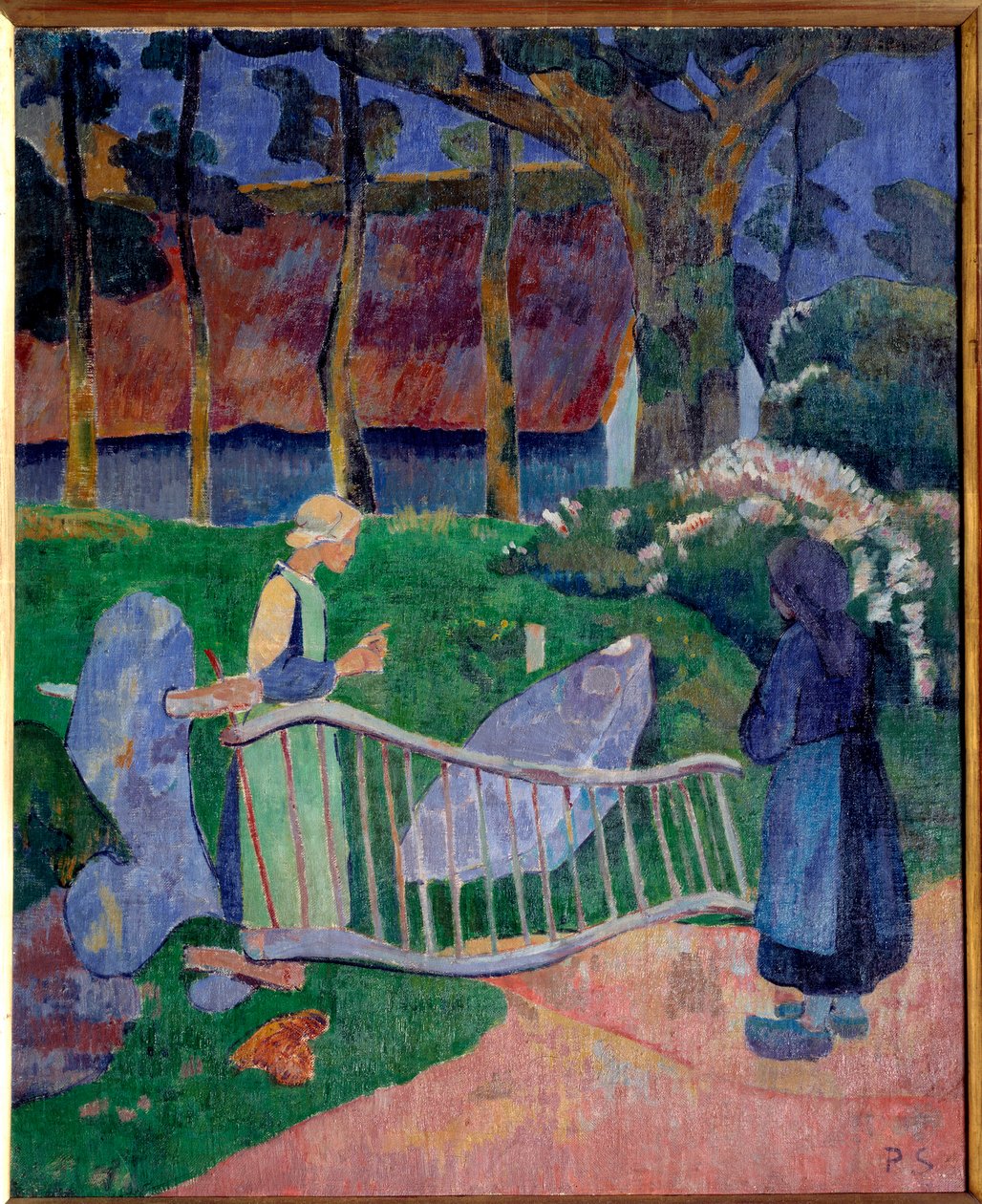 A virághordó vagy a pouldu. Paul Serusier festménye (1863-1927) alkotó: Paul Sérusier