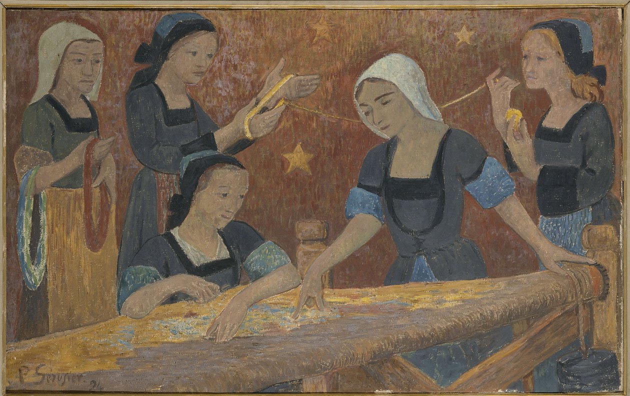 A faliszőnyeg (az öt szövő) alkotó: Paul Sérusier