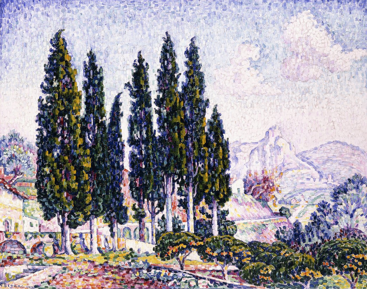 Egy kert Saint-Paulban, 1923 alkotó: Paul Signac