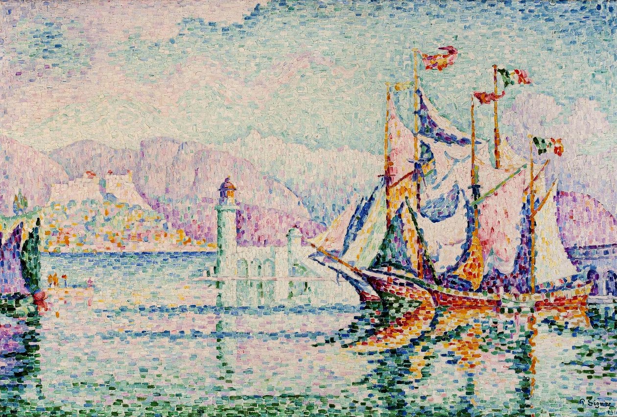 Antibes – Reggel. alkotó: Paul Signac