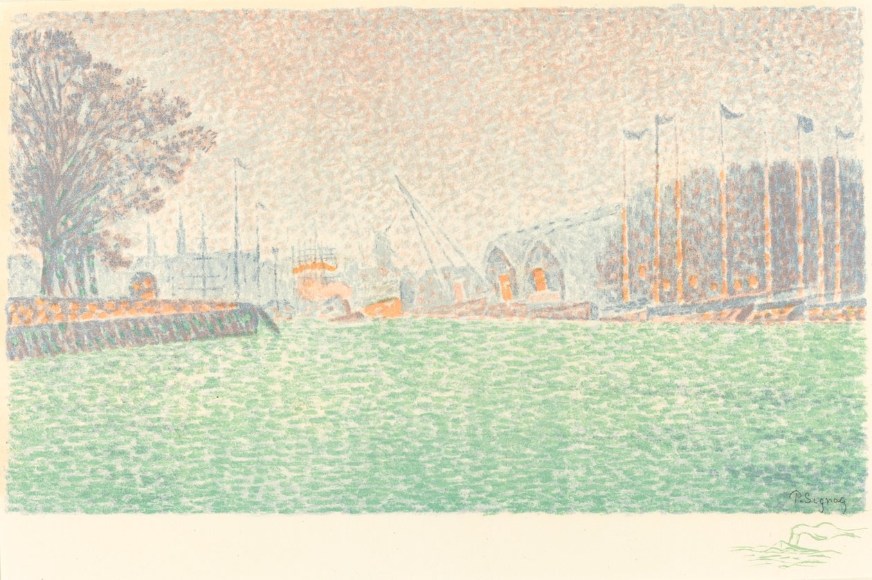 At Flushing (A Flessingue) alkotó: Paul Signac