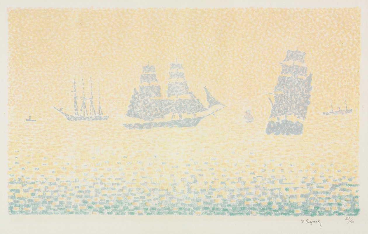 Csónakok alkotó: Paul Signac