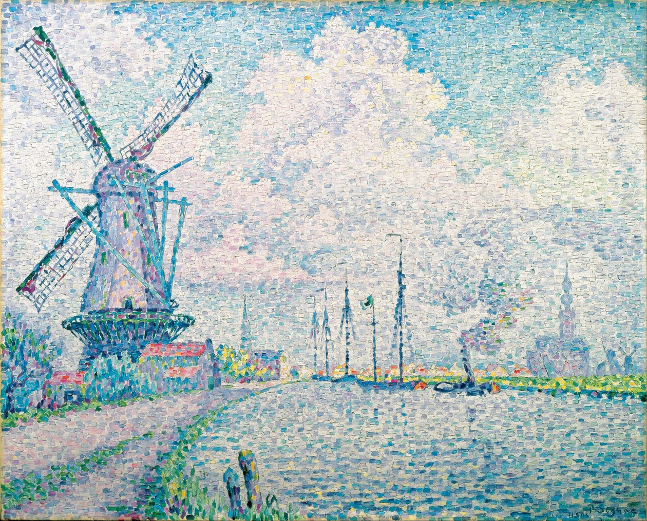 Overschie-csatorna alkotó: Paul Signac