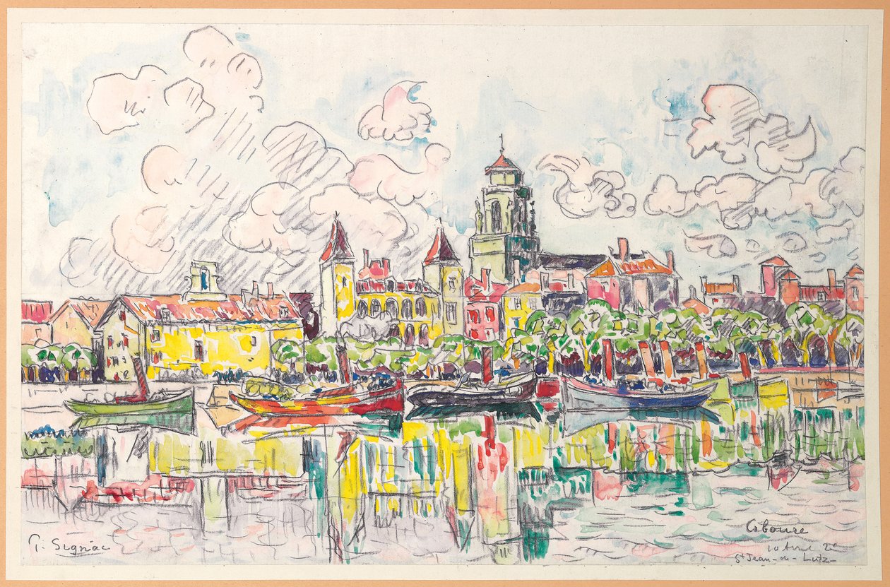 Ciboure, Saint-Jean-de-Luz, 1920 alkotó: Paul Signac