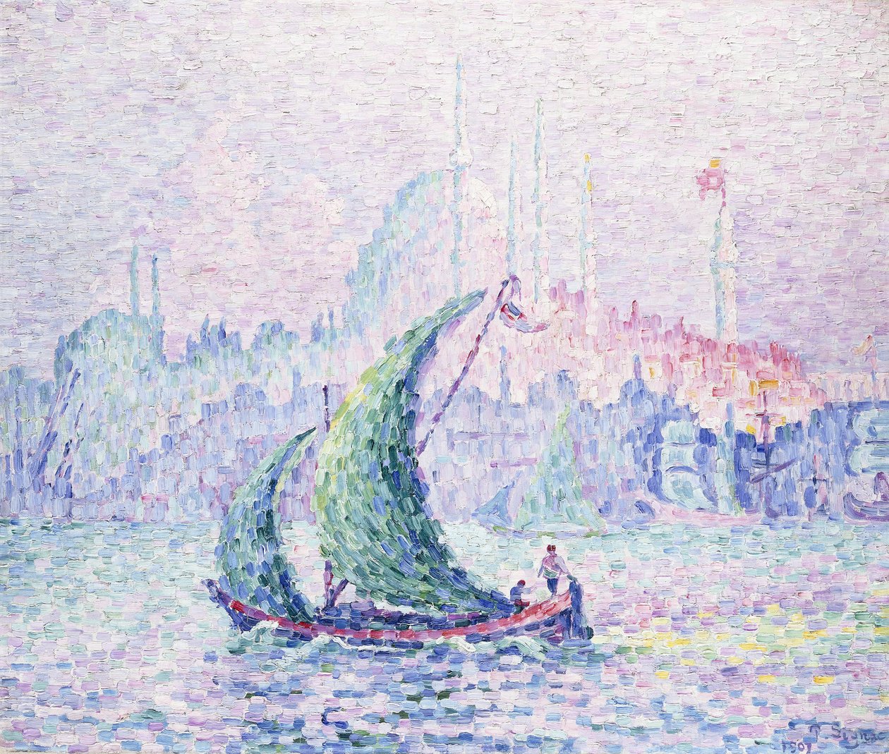 Cote d"Or, The Suleimanie, Konstantinápoly, 1907 alkotó: Paul Signac
