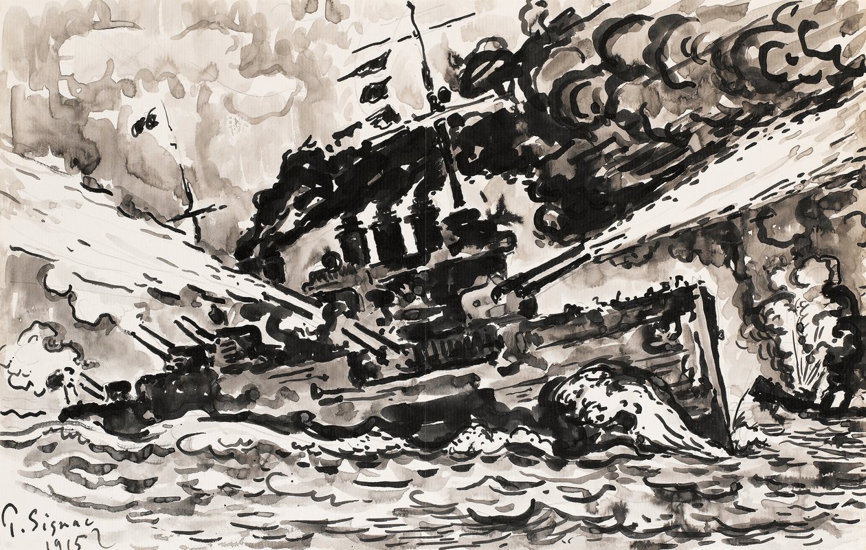 csatahajó vadászgép alkotó: Paul Signac