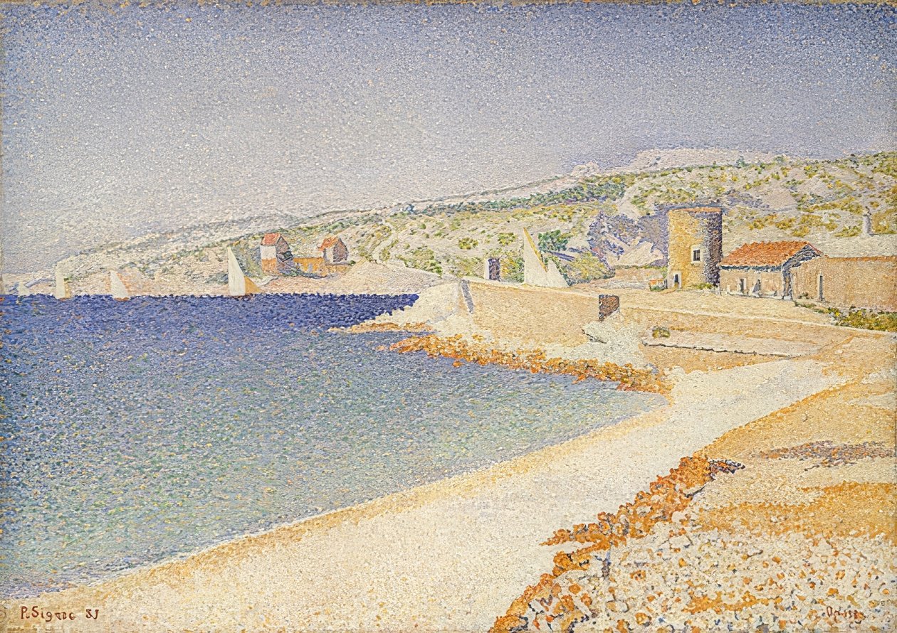 Der Pier in Cassis, Opus 198. 1889 alkotó: Paul Signac
