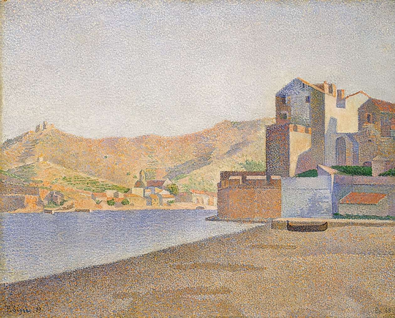 Der Stadtstrand, Collioure, Opus 165. / Collioure. A városi strand. Opus 165. 1887 alkotó: Paul Signac