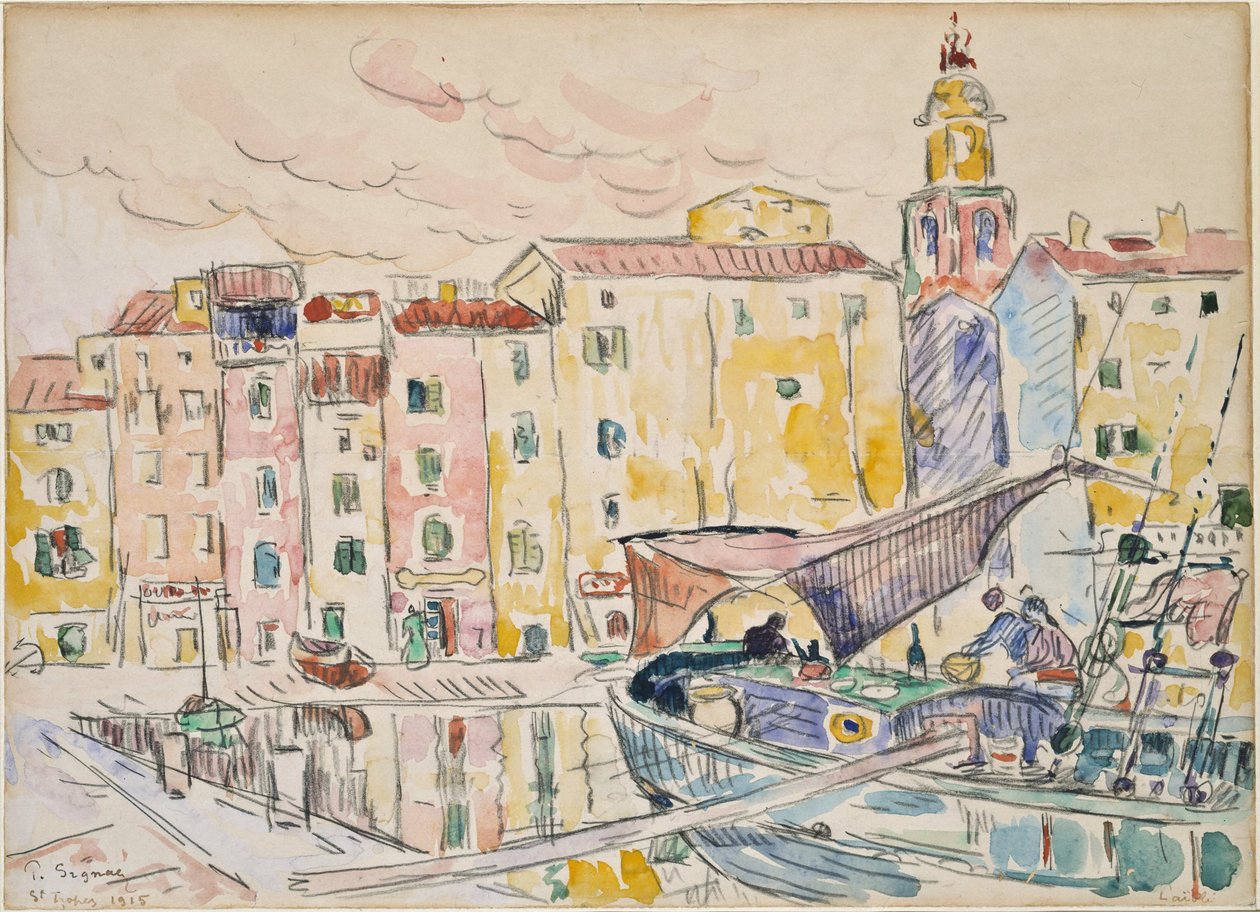Saint-Tropez kikötőjéből alkotó: Paul Signac