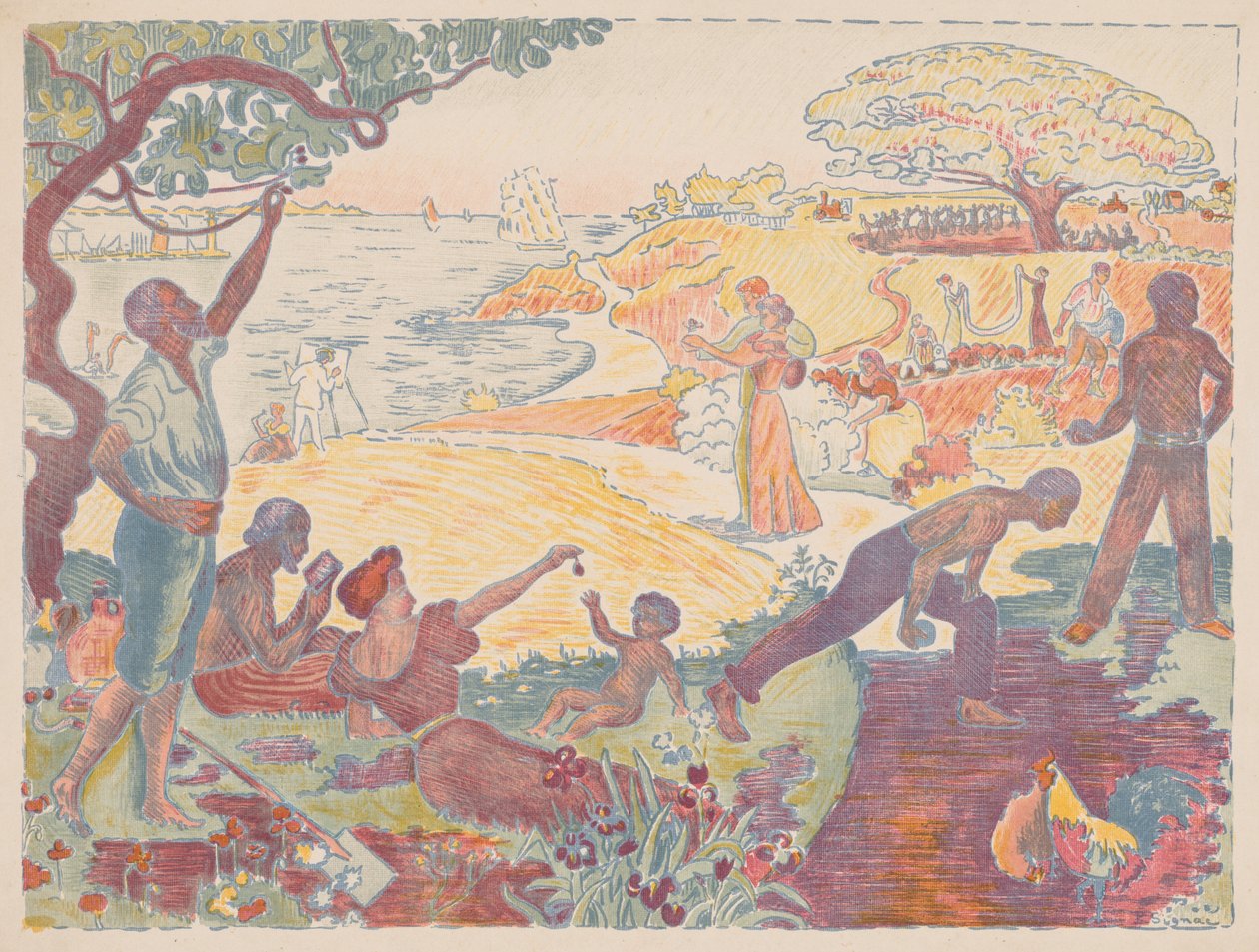 Harmonikus Idők, 1895-1896. alkotó: Paul Signac