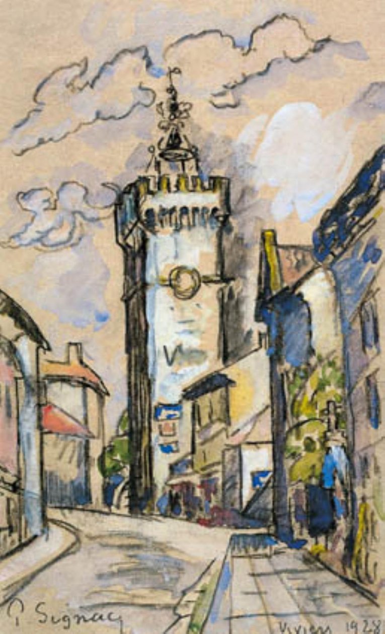 A harangtorony Viviersben alkotó: Paul Signac
