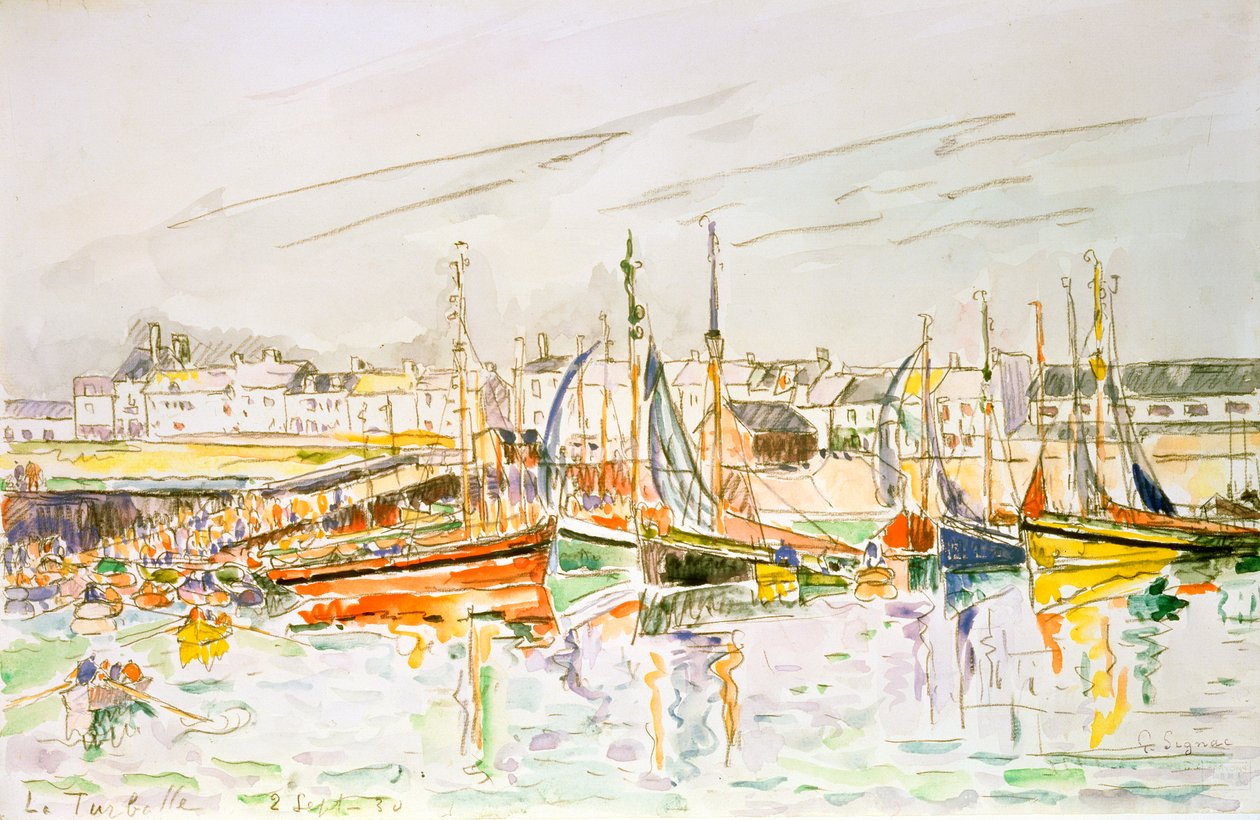 La Turballe, 1930. alkotó: Paul Signac