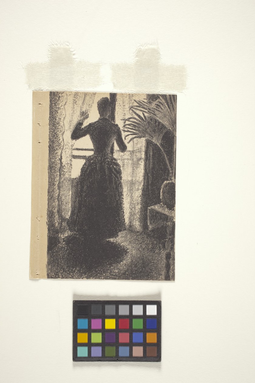 A párizsi vasárnap, a Revue Independent-től (Luxus kiadás) (litográfia) alkotó: Paul Signac