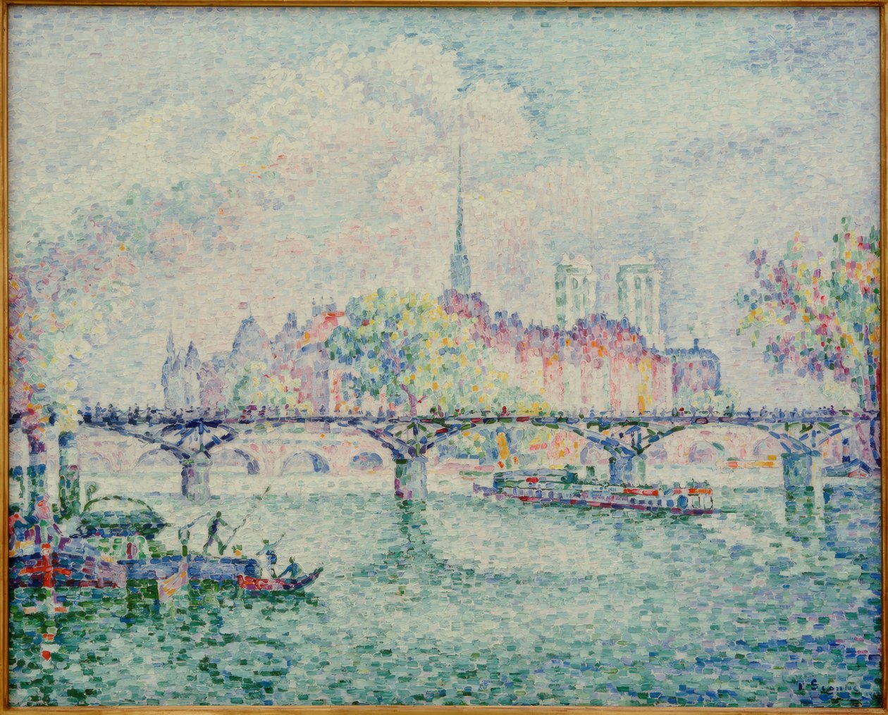 A Pont des Arts (Der Pont des Arts) alkotó: Paul Signac