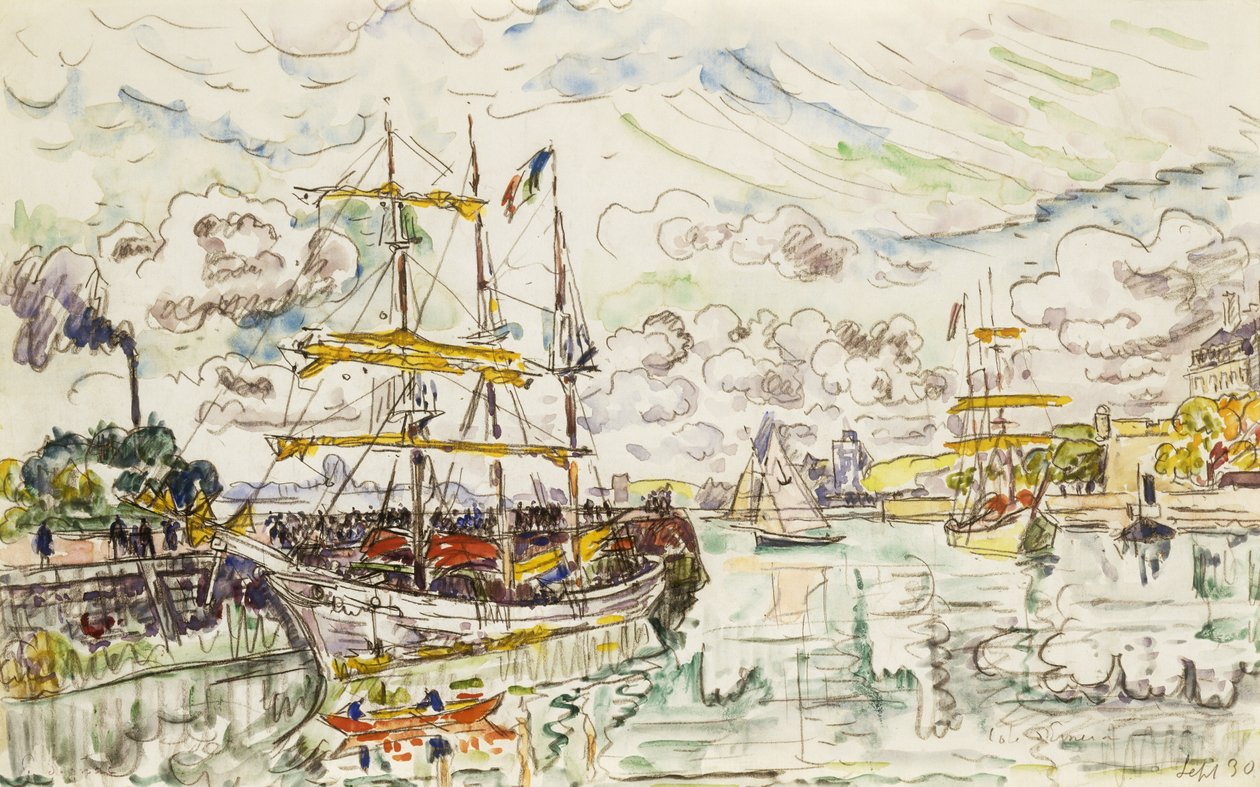 Saint-Malo kikötője, 1930 alkotó: Paul Signac