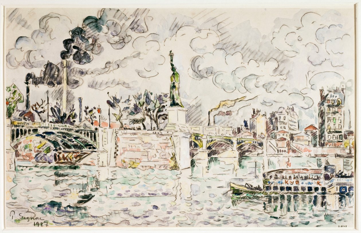 A Grenelle-híd 1927-ben. alkotó: Paul Signac