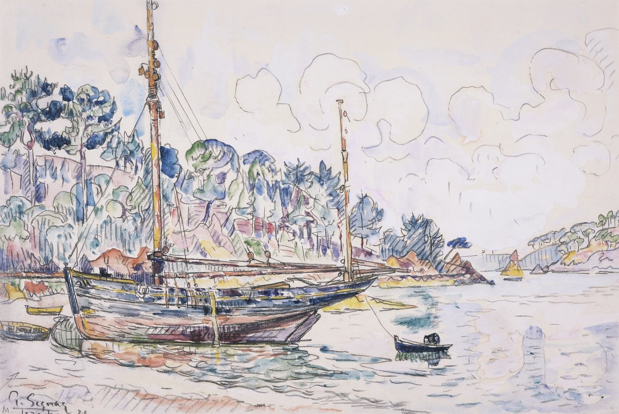 Lézardrieux: a part alkotó: Paul Signac