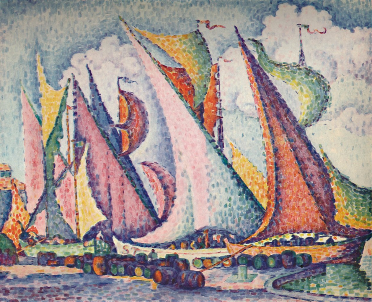 Földközi-tengeri vitorlások, 1923 alkotó: Paul Signac