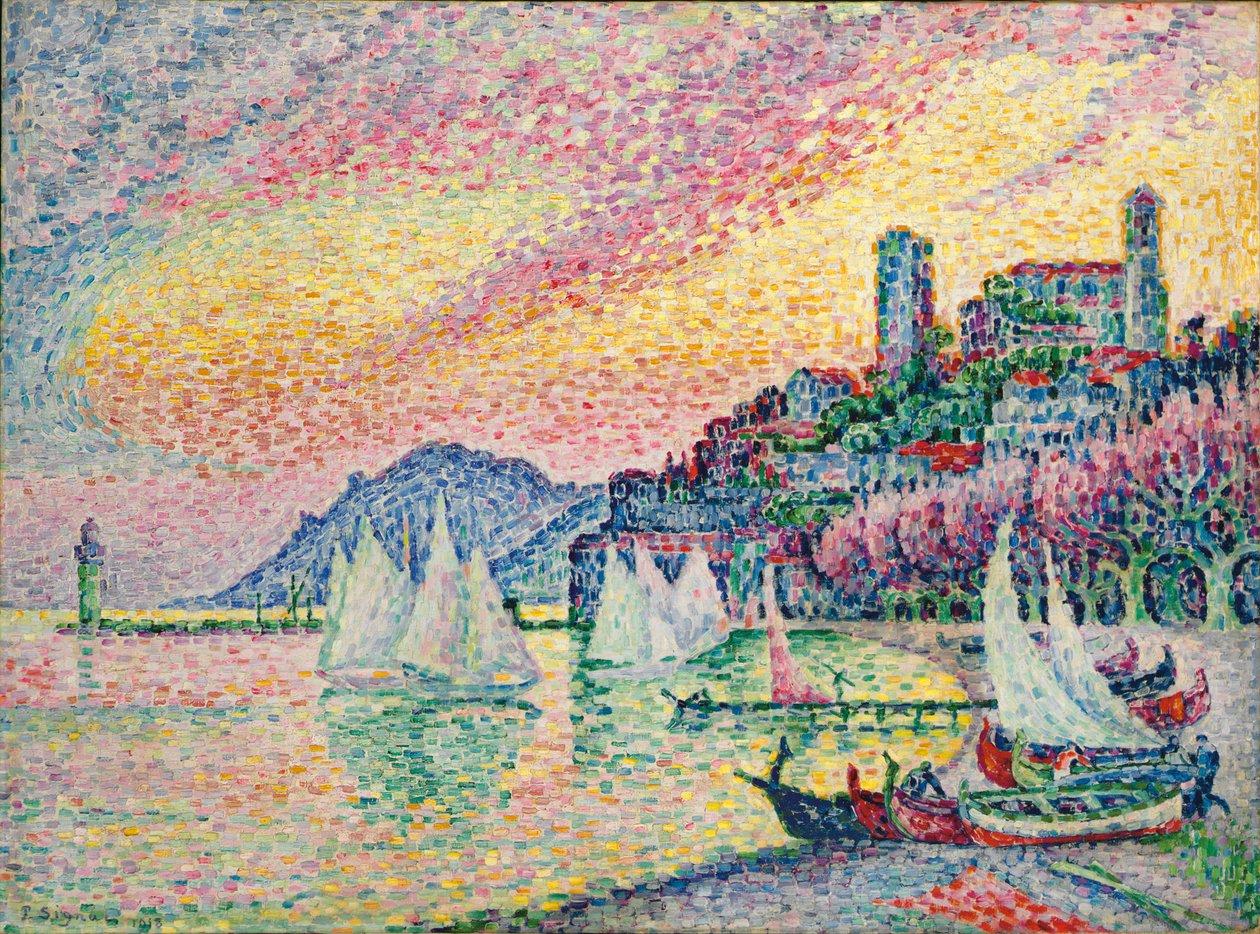 Cannes régi kikötője; Cannes régi kikötője, 1918 alkotó: Paul Signac