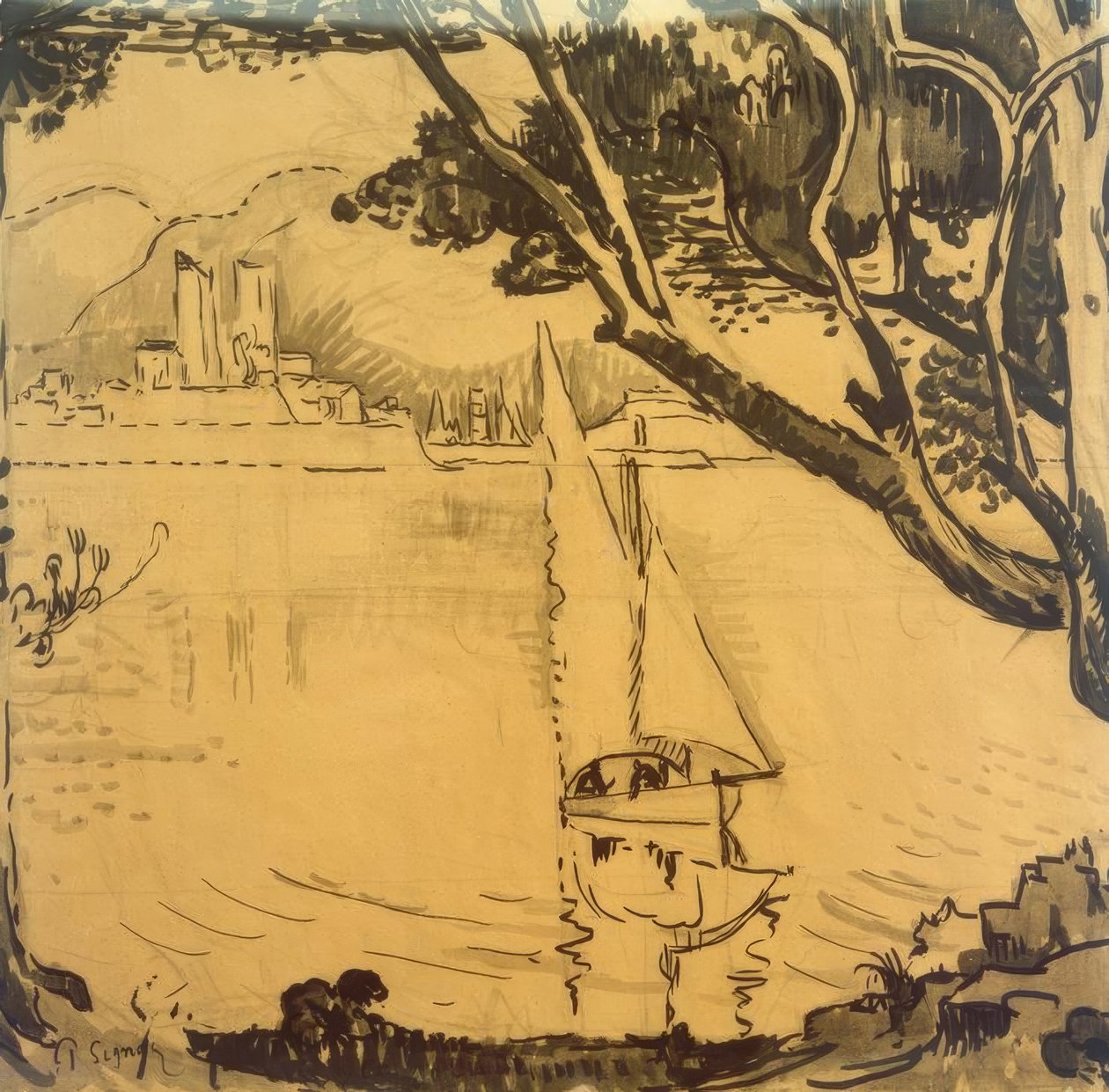 P. Signac, Pointe de Bacon alkotó: Paul Signac