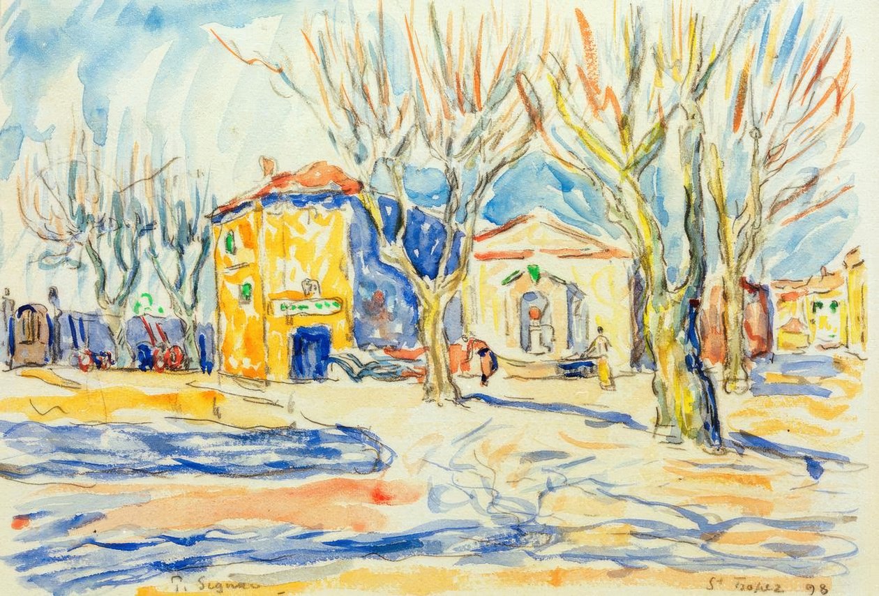 Saint-Tropez táj alkotó: Paul Signac