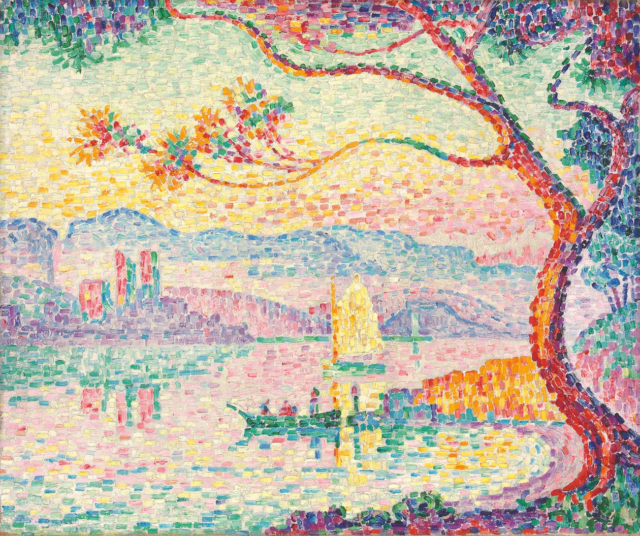 Antibes kikötője, 1917 alkotó: Paul Signac