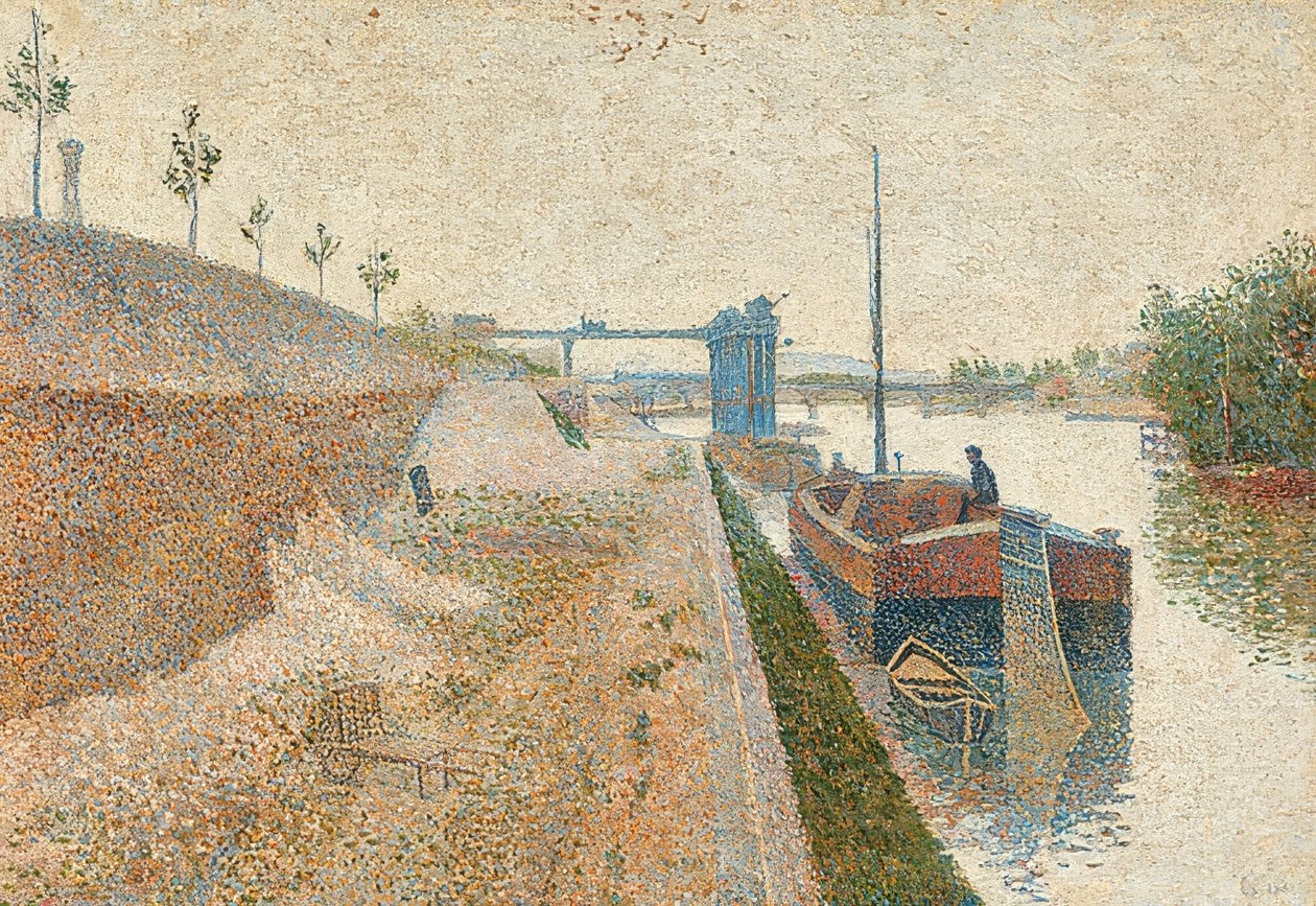 Quai de Clichy. 1887 alkotó: Paul Signac