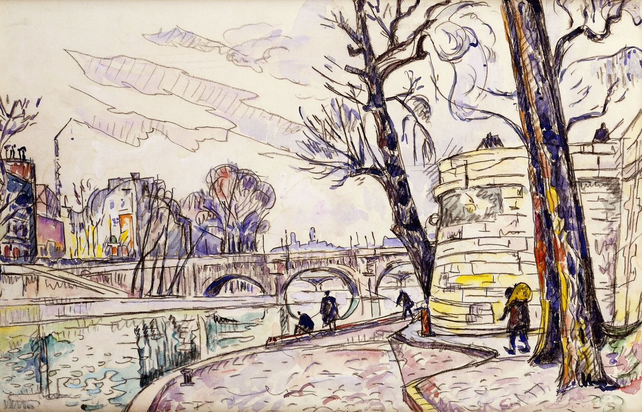 Szajna rakpart, alkotó: Paul Signac