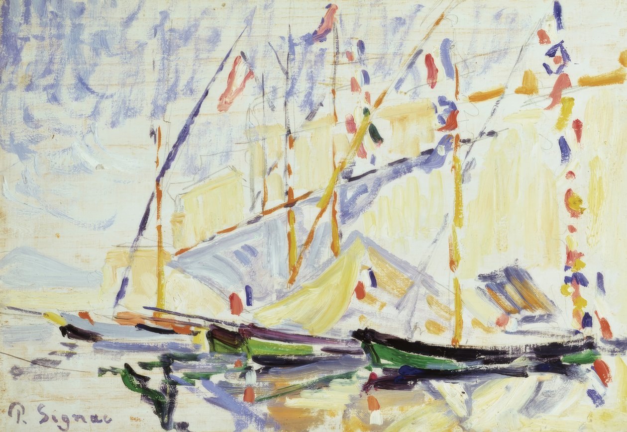 Saint Tropez. Művész: PAUL SIGNAC. Múzeum: GALERIA COURTAULD / LONDRES / G. BRETAÑA alkotó: Paul Signac