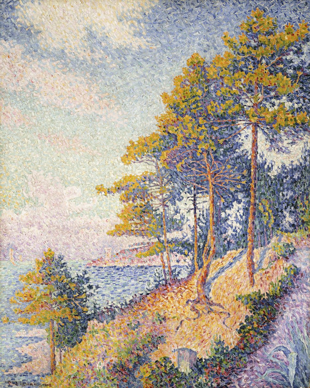 Saint Tropez, A parti ösvény, 1902 alkotó: Paul Signac