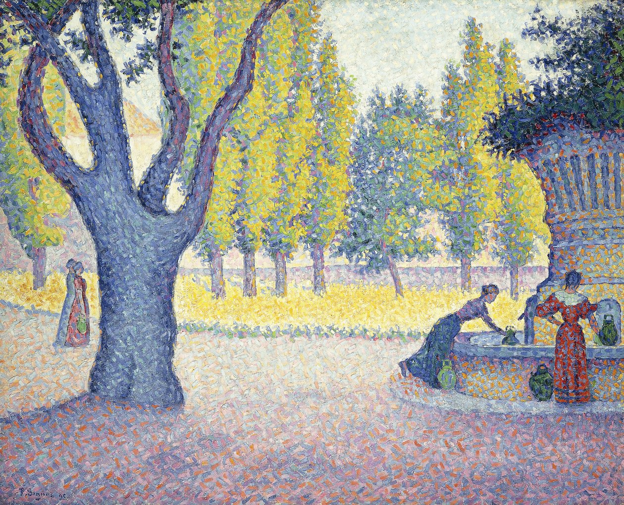 A Fountain des Lices St, 1895 alkotó: Paul Signac
