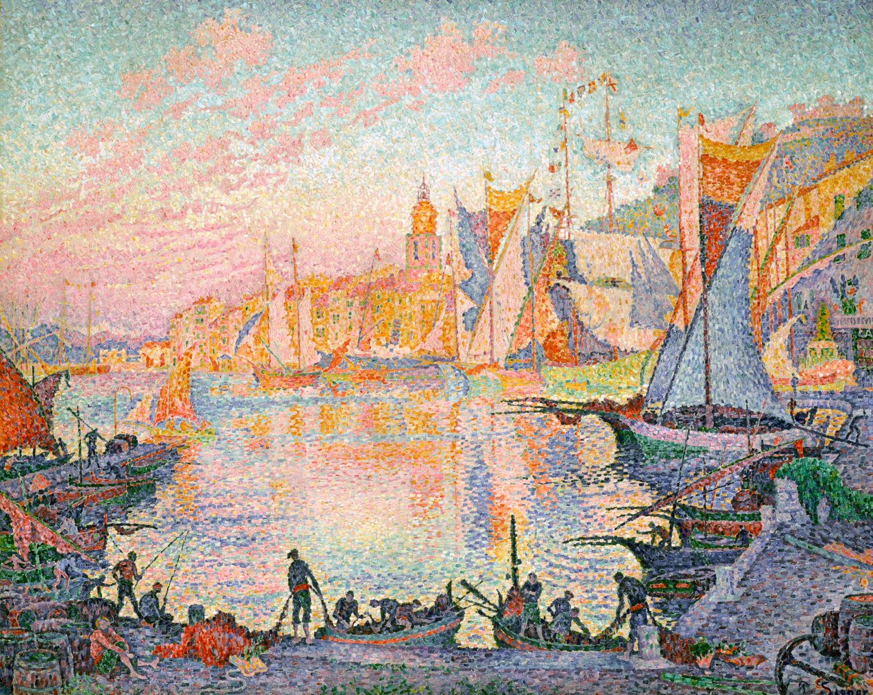Saint-Tropez kikötője, 1901-1902 alkotó: Paul Signac