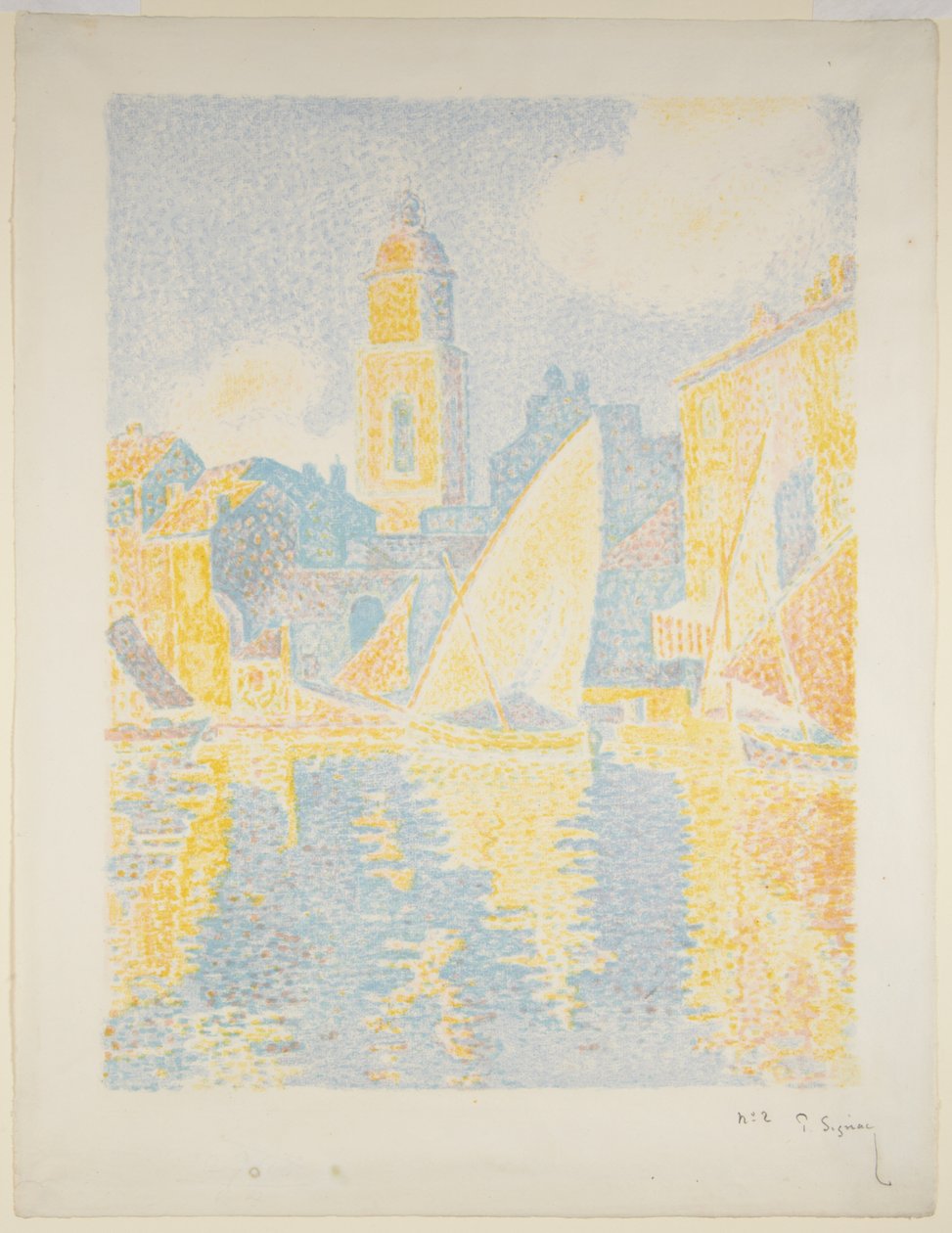 Saint-Tropez kikötője II alkotó: Paul Signac