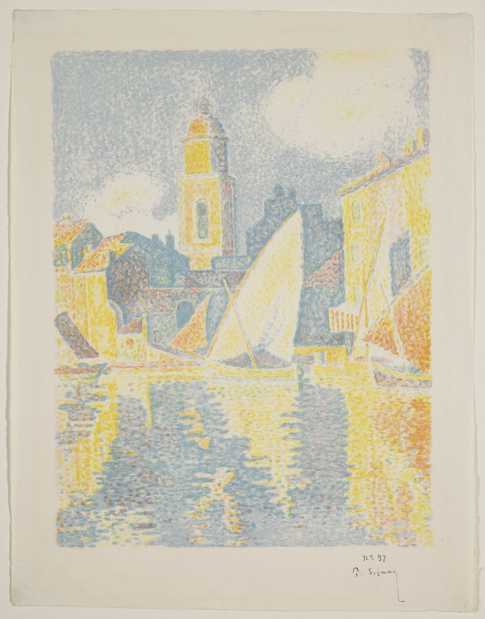 St. Tropez kikötője alkotó: Paul Signac