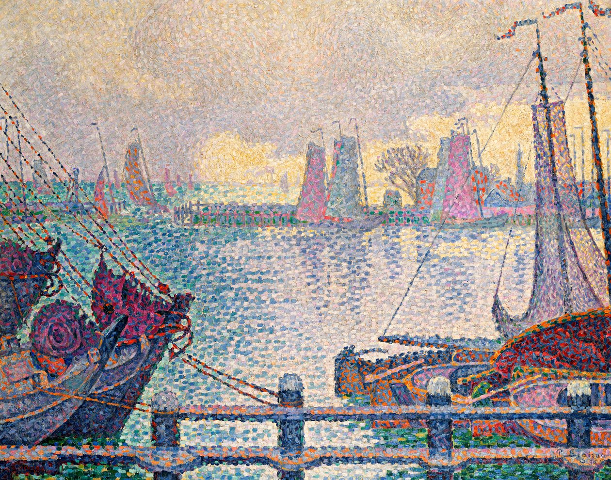 Volendam kikötője, 1896 alkotó: Paul Signac