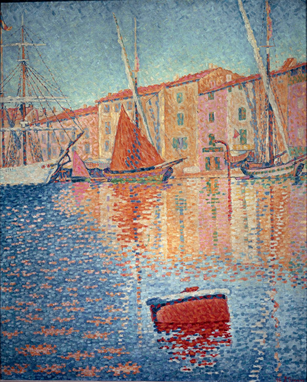 A vörös bója (Saint Tropez) alkotó: Paul Signac