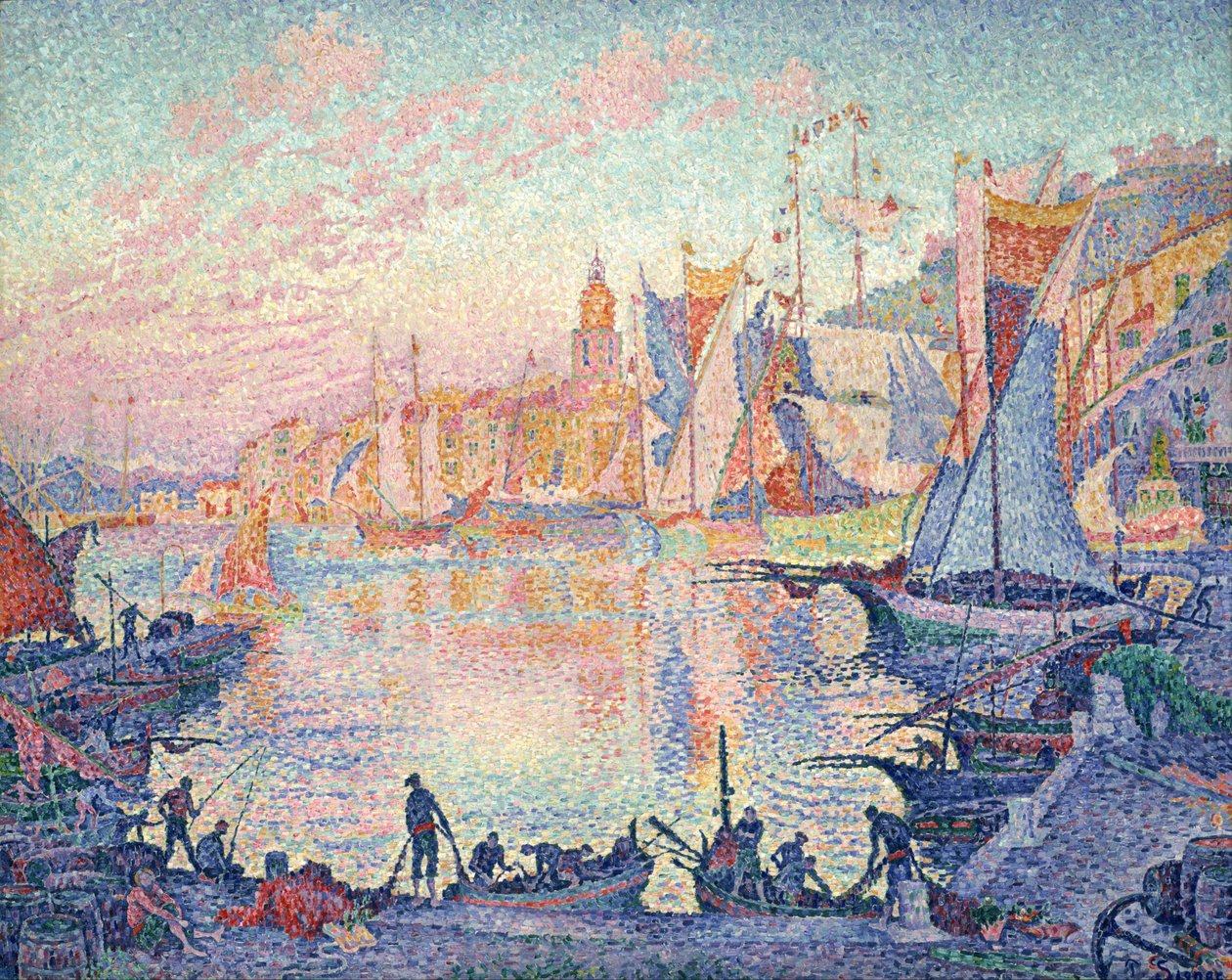 Saint-Tropez kikötője alkotó: Paul Signac