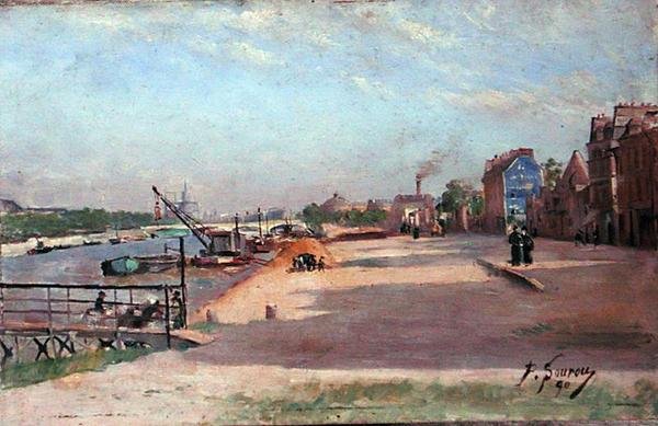 Quai de la Rapee, Párizs alkotó: Paul Sourou