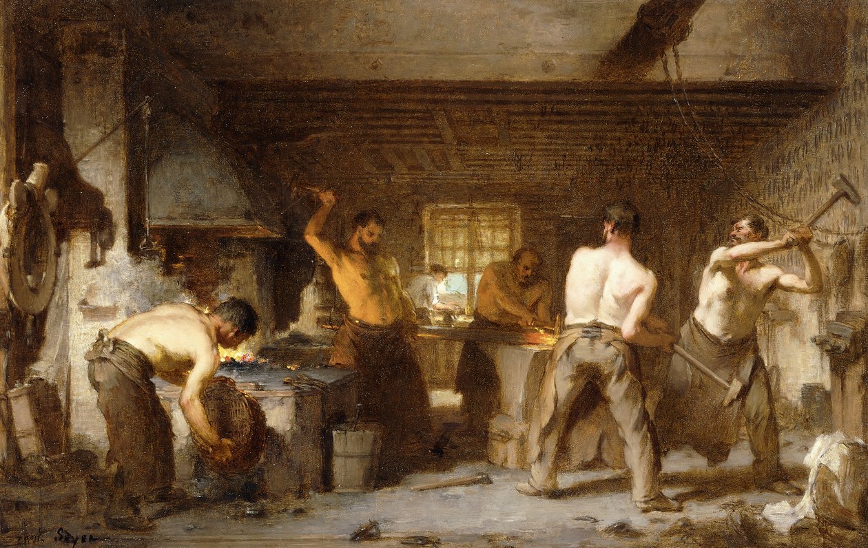 A Kovács kovácsa, alkotó: Paul Soyer