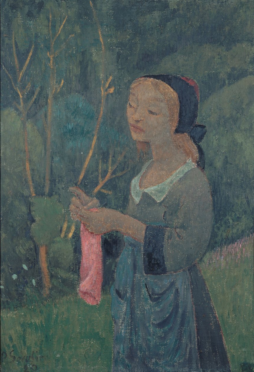 Lány rózsaszín harisnyával alkotó: Paul Sérusier
