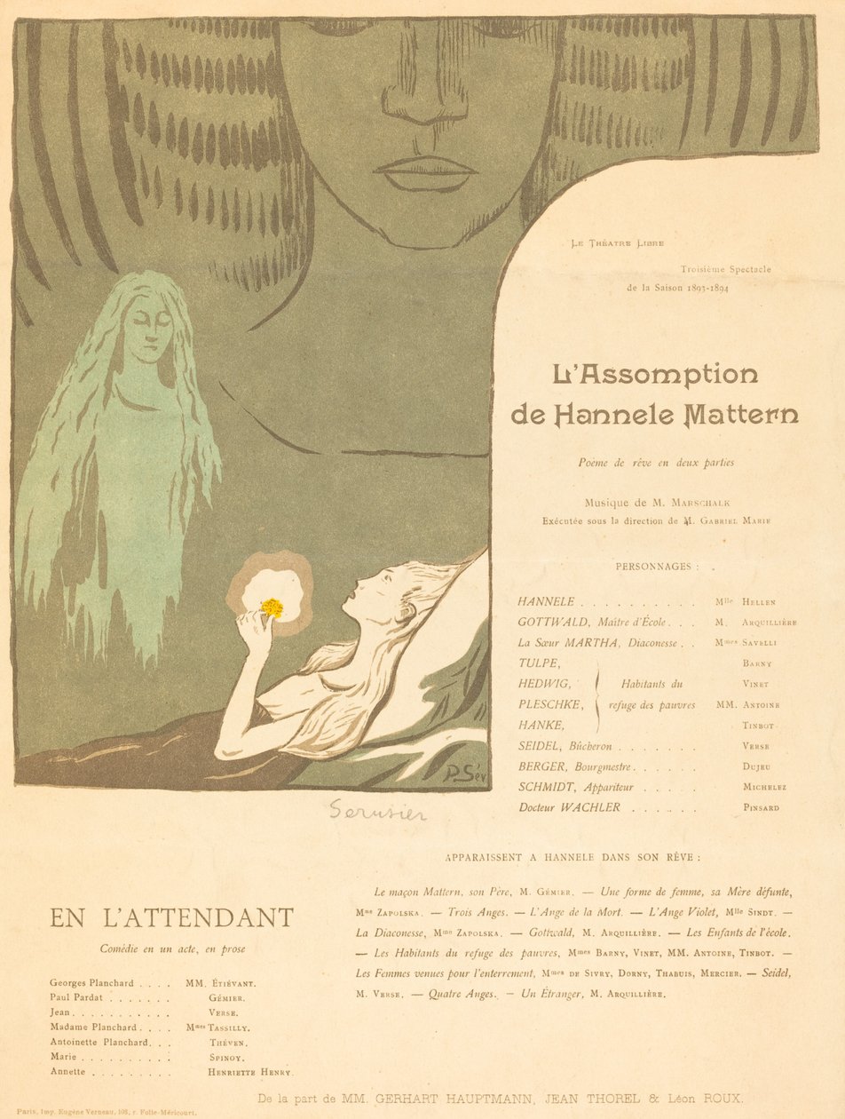 Hannele Mattern The Assumption; Eközben alkotó: Paul Sérusier
