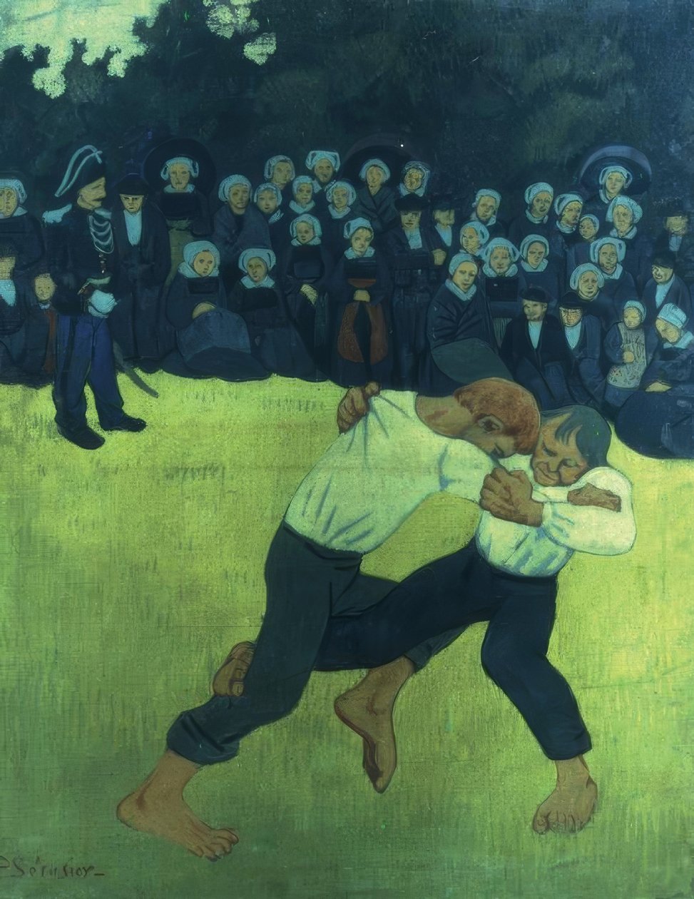 A breton harc / 1895 alkotó: Paul Sérusier