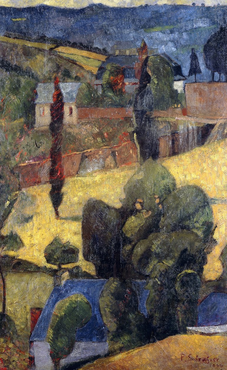 Tájkép; Paysage, 1906 alkotó: Paul Sérusier