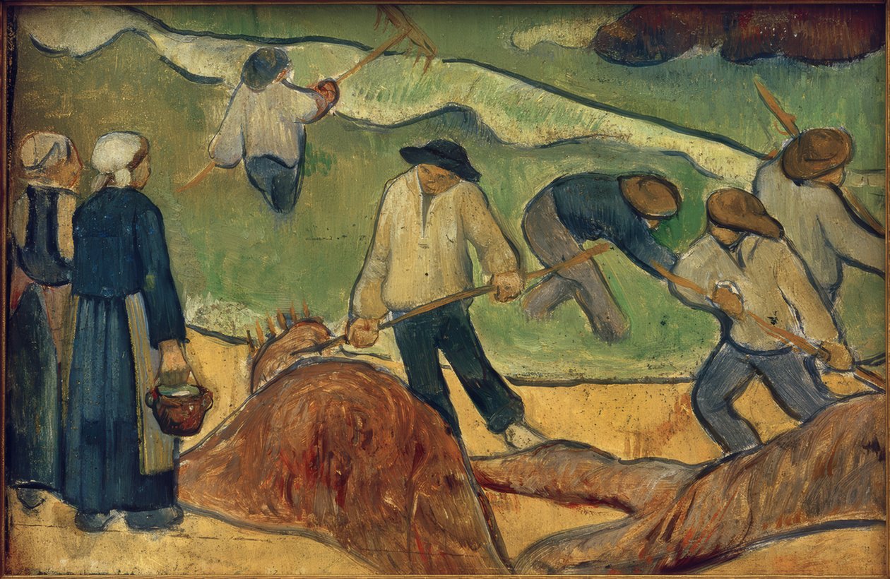 Tájkép hínárhalászokkal alkotó: Paul Sérusier